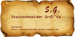 Steinschneider Gréta névjegykártya